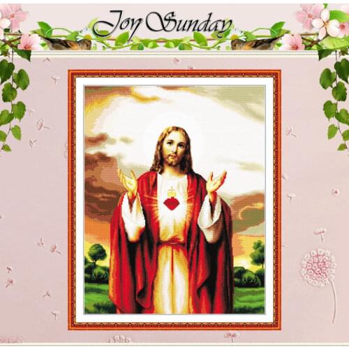 Jesus Patterns Patterns Counted Cross Stitch 11CT Printed 14CT Cross Stitch Sets Chinese Cross-stitch Kits Embroidery Needlework