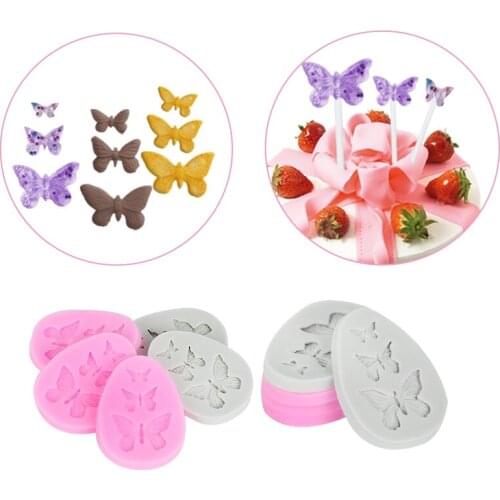 3D Butterfly Silicone Mold Fondant Chocolate Cake Baking Accessories Wedding Party Cake Cutter Decorating Tool