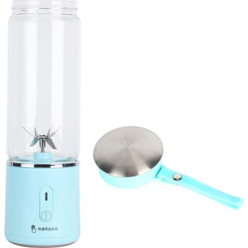 Fruit Juicer 400ml Fruit Mixer USB Charging Blender Cup for Home for Office for Travel