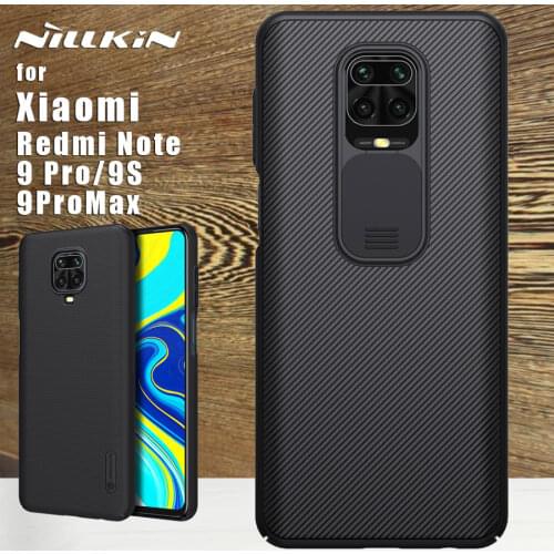 NILLKIN Camera Protection Case for Xiaomi Redmi Note 9S 9 Pro Max case Slide Protect Cover CamShield Bumper Back case cover