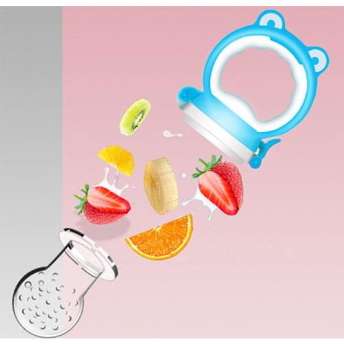 1Pcs Fresh Food Nibbler Baby Pacifiers Feeder Kids Fruit Feeder Nipples Feeding Safe Baby Supplies Nipple Teat Pacifier Bottles
