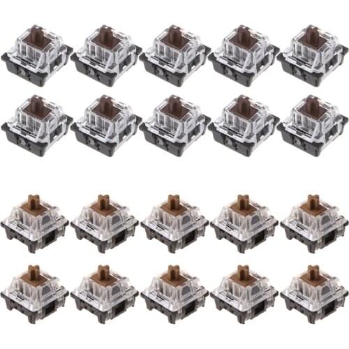 10Pcs 3 Pin KeyCaps Brown Mechanical Keyboard Switch for cherry MX Keyboard