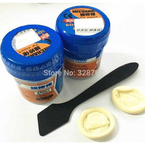 2PCS/Lot 100% Original HK MECHANIC Solder Flux Paste Soldering Tin Cream Sn63/Pb37 XG-50