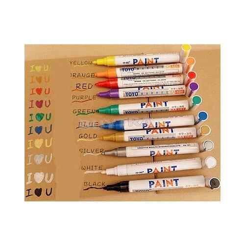 7 Colors Rubber Metal Waterproof Permanent Car Tyre Tire Tread Paint Marker Pen