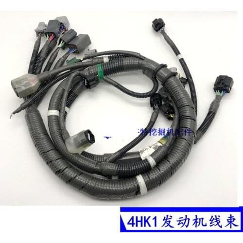 Free Shipping Excavator Sumitomo SH200/210/220/240-5 engine harness, Isuzu 4HK1 line plug