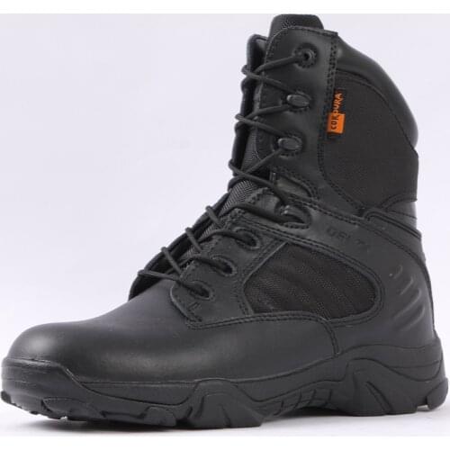 Outdoor Man And Woman High-Top Delta Tactical Boots Anti-Collision Desert Combat Boots Non-Slip Waterproof Climbing Hiking Boots