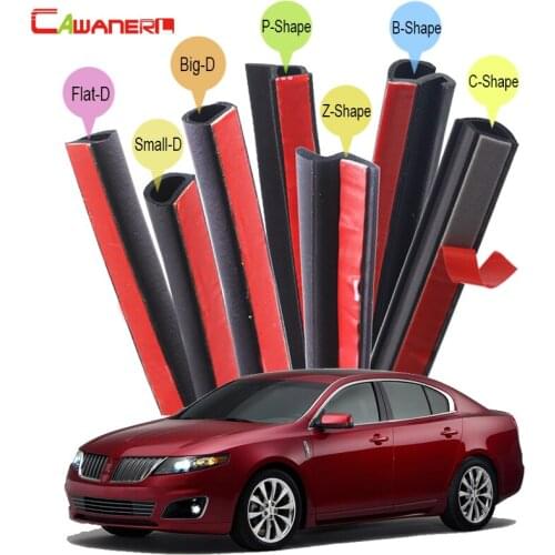 Cawanerl Whole Car Seal Sealing Strip Kit Sound Insulation Seal Edging Trim Rubber Weatherstrip For Lincoln Continental LS MKS
