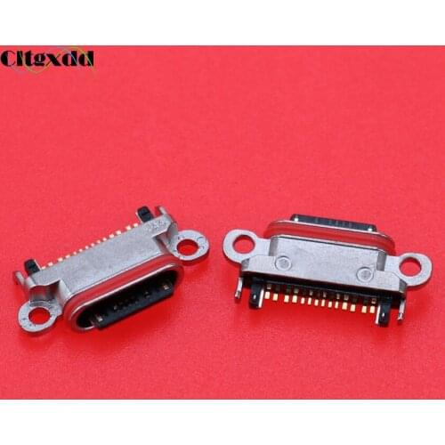 Cltgxdd 1PCS Micro USB jack Connector USB Socket Charging Port For OPPO R17 Charger Dock Tail Plug Repair Replacement