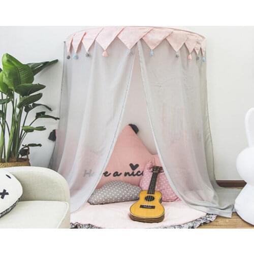 Childrens Teepee Tent for Kids Foldable Tipi Cotton Cribs Hanging Wigwam Dry Pool Newborns Nordic Room Decor Photography Props