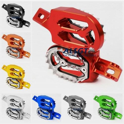 For Honda CRF230 L F CRF230L CRF230F CRF 230 230L 230F CNC Footpegs Dirt Bike Racing Foot Pegs Stakes Sharp Teeth Pedal