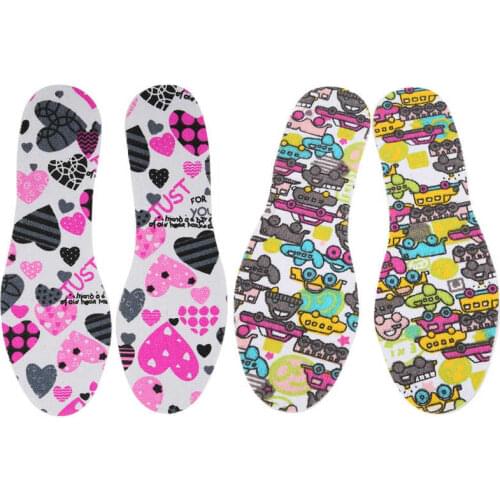 Breathable Shoe Pad 1 Pair Children Shoe Insole Breathable Latex Shoe Sole Inserts Kids Shoe Pad Cut Free Size