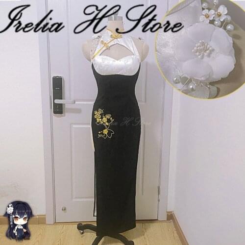IJN Azuma Azur Lane Cosplay Azuma cheongsam cosplay costume sexy dress female custom made