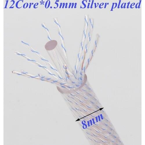 HI-End OCC Silver plated Audiophile DIYER Bulk Wire DIY Audio Interconnect Cable analog cable Speaker Cable