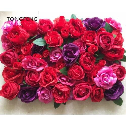10pcs/lot Artificial silk hydrangea rose 3D flower wall wedding backdrop decoration flower stage decoration Mixcolor TONGFENG