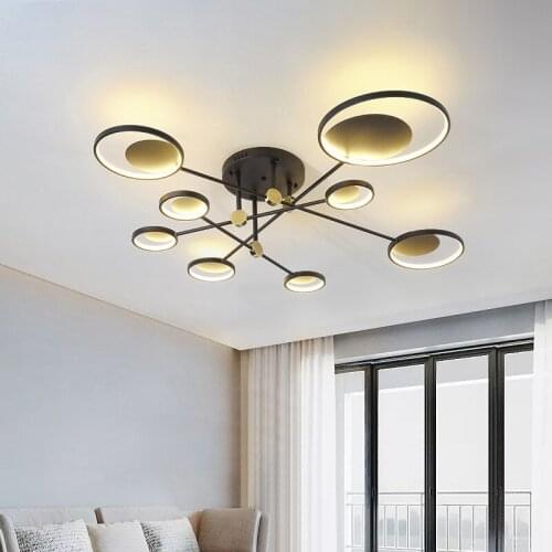 Modern LED Ceiling Chandelier Lighting Living Room Bedroom Chandeliers Creative Home Lighting Fixtures Free Shipping