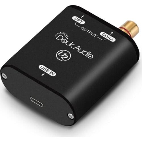 Mini XMOS XU208 USB to Fiber/coaxial Signal Converter Audio Adapter DSD 192KHz