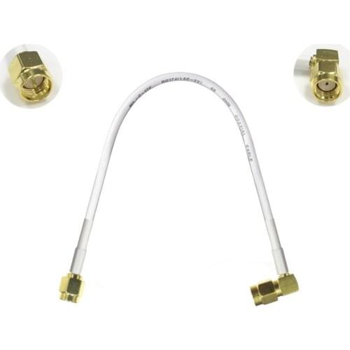 NEW 1PC SMA male to RP-SMA male right angle pigtail cable adapter plug 15/30/50/100cm low loss high quality wireless router