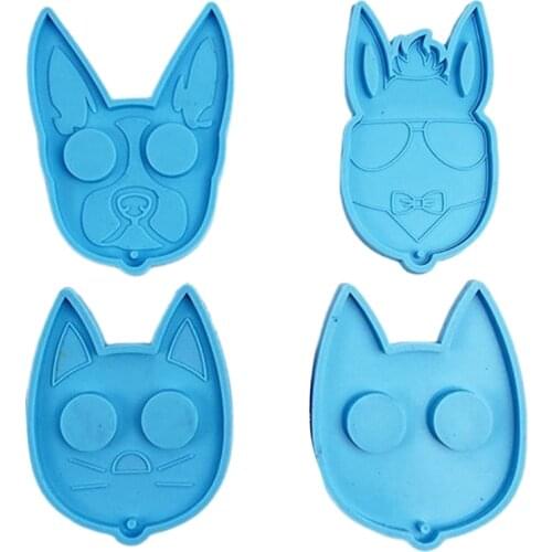 Defense Keychain Pendant Casting Silicone Mould DIY Crafts Making Tool Epoxy Resin Mold