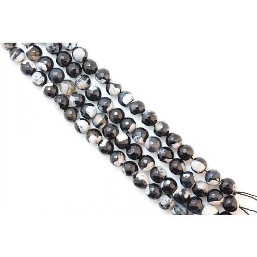 Wholesale/retail For Jewelry Making 6 8 10mm Faceted Black Colors Spherical Beads