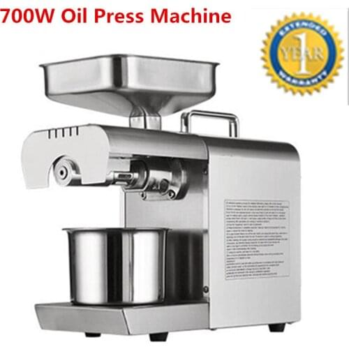 Stainless Steel Oil Press Machine Peanut Oil Presser For Sesame/Melon Seeds/Rapeseed/Flax/Walnut Oil Presser