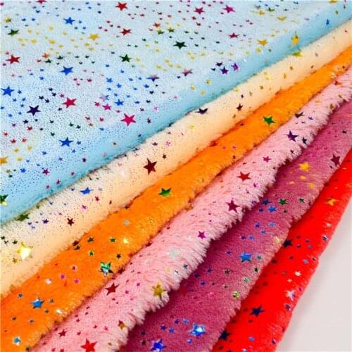 100% Polyester Home Textile Decorative Plush Fabric Christmas Tablecloth And Handmade Puppet Skin Material TJ4155