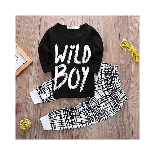 Citgeett autumn baby boy clothes Long sleeve Top + pants 2pcs sport suit baby clothing set newborn infant clothing