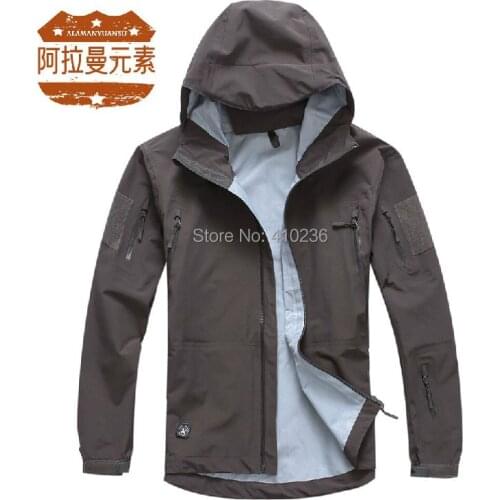 Tactical Gear Outdoor Hardshell Jacket Men Military Camouflage Waterproof Windproof Sport Hiking Jackets Mountaineering Coat