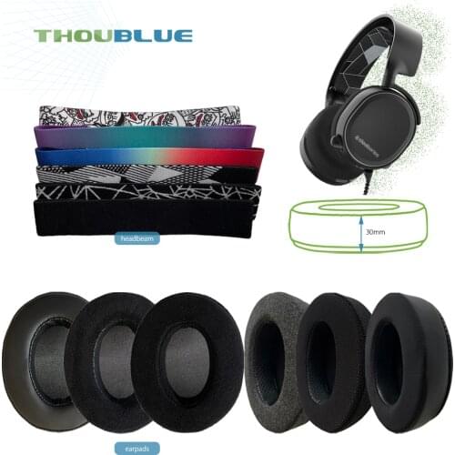 THOUBLUE Replacement Ear Pad For SteelSeries Arctis 3 5 Earphone Memory Foam Cover Earpads Headphone