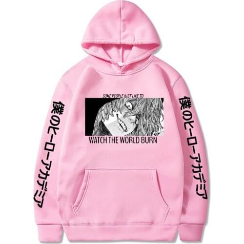 Japan Anime My Hero Academia Shigaraki Tomura Ogen Print Hoodie Sweatshirt Men Women Pullovers Streetwear Hip Hop Clothing