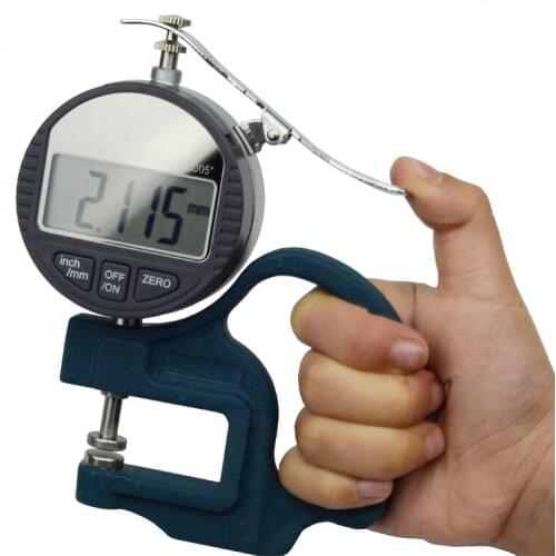 0.001mm Micron Digital Dial Flat Head Thickness Tester Meter Thickness Gauge