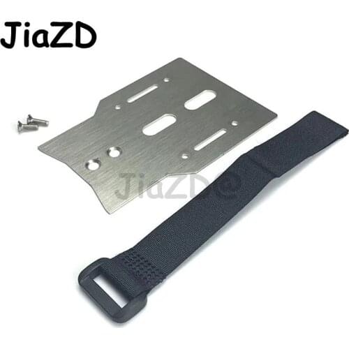 1PCS TRX4 Metal Battery Holder Expansion Pate with Tie Down Strap for 1/10 RC Crawler Car TRX-4 Accessories Y005