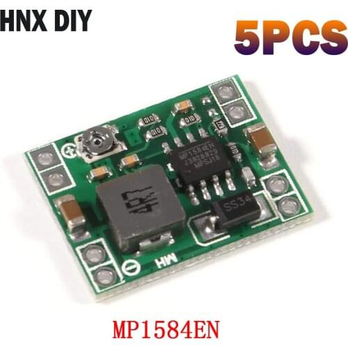 5pcs MP1584 EN Ultra-small size DC-DC step-down power supply module 3A adjustable step-down module super LM2596 24V 12V 9V 5V 3V