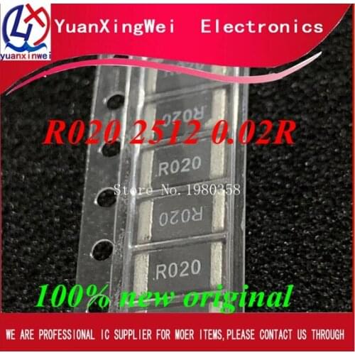 50pcs/lot R020 R020 2512 0.02R R020 20mR 1W 1