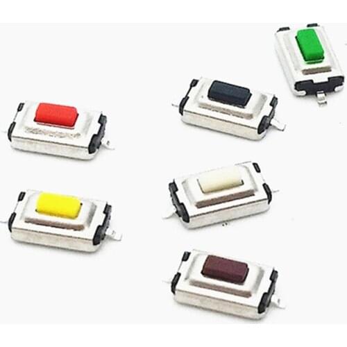 50Pcs High Quality 3*6*2.5mm 3*6*2.5H 3x6x2.5mm SMD White Push Button Switch Microswitch Tact Switch