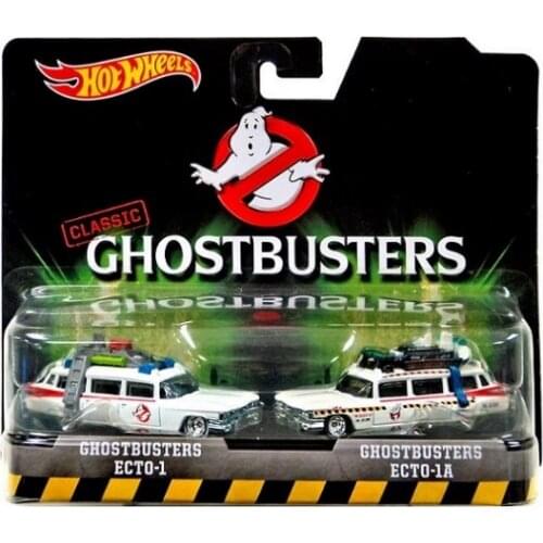 Hotwheels cars 1/64 Ghostbusters ECTO-1 &Ghostbusters ECTO-1 A Collector Edition Metal Diecast Car Toys Kids