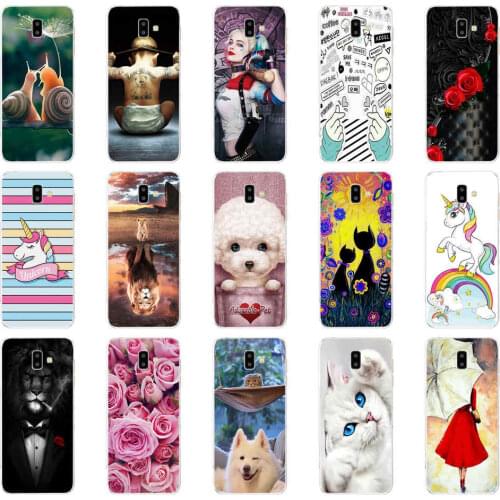 For Coque Samsung Galaxy J6 Plus 2018 Case Cover J600F J610F Soft Silicone Phone Back Case For Samsung J6 2018 Case Funda Bumper