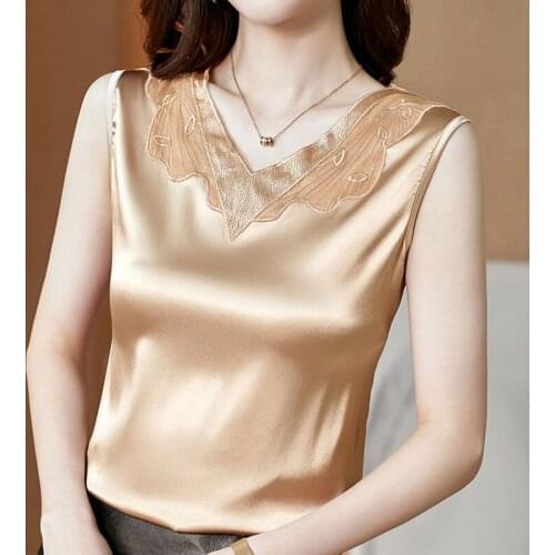 DERMSPE Women's Silk T-Shirts