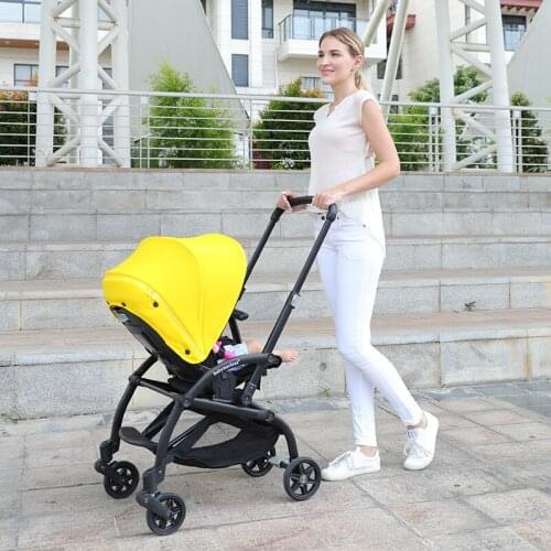 Baby stroller can sit, lie, fold, portable, portable, simple, and two-way baby trolley can board the plane