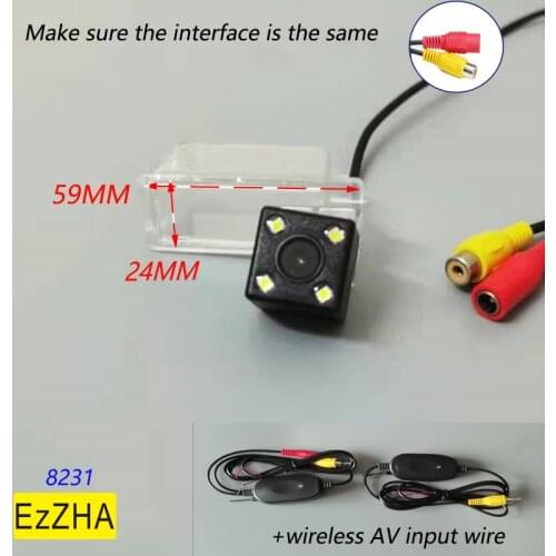 For Ford Kuga Escape 2013 2014 2015 Wireless Car CCD Rear Camera Fisheye 4 8 12 led Night Vision Dynamic Trajectory Tracks HD