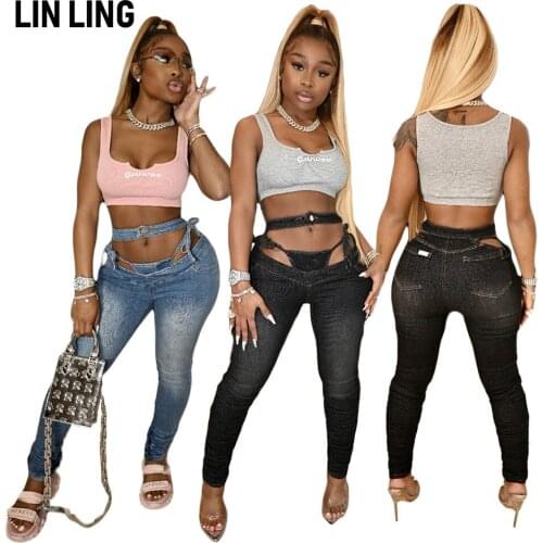 LINLING Women's Loose Jeans
