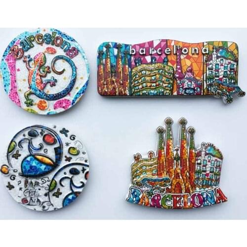 Spanish Barcelona Tourist fridge magnetSouvenirs Magnetic Stickers Refrigerator Stickers for home decor