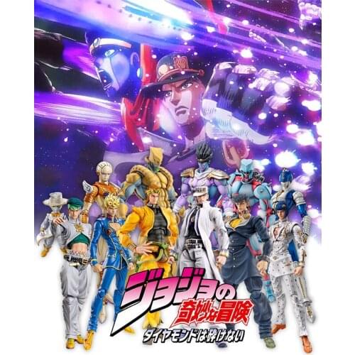 Medicos JoJos Bizarre Adventure Part 5 Golden Wind K Crimson Blue Ver. Super PVC Action Statue Anime Toys Collection For Kid