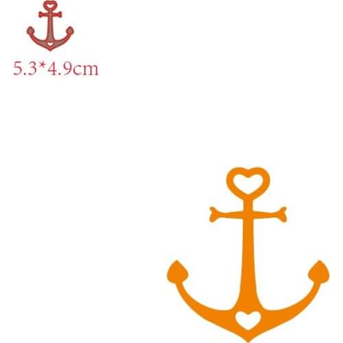 MISS VINTAGE Heart Anchor Metal Cutting Dies Stencils for DIY Scrapbooking/photo album Decorative Embossing DIY Paper Cards