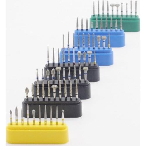 Dental 1.6mm FG Diamond Bur Drill Set Fit High Speed Handpieces Polishing 1Set