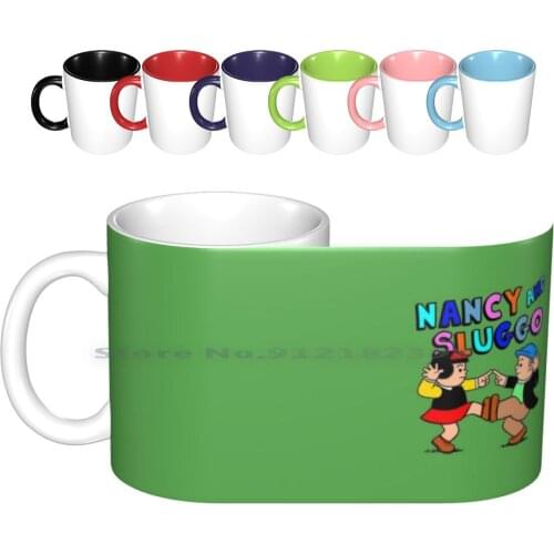 Nancy & Sluggo : Come Dancing Ceramic Mugs Coffee Cups Milk Tea Mug Nancy Sluggo Nancy And Sluggo Nancy Ritz Couple Comics