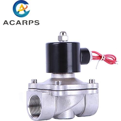 1" Stainless Steel Normally Closed Solenoid Valve Pipeline control switch valve water valve For Water Oil Air 220V