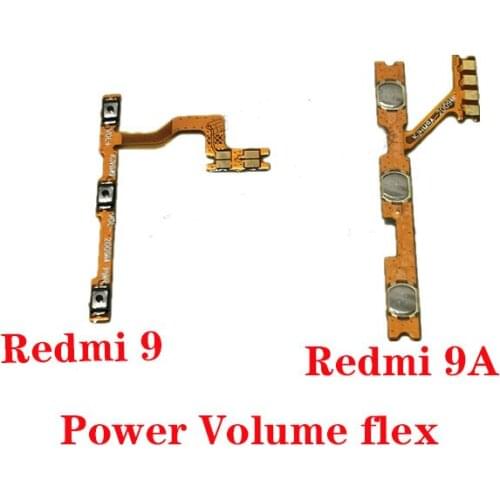New Power ON OFF Mute Switch Control Key Volume Button Flex Cable For Xiaomi Redmi 9 Redmi 9A