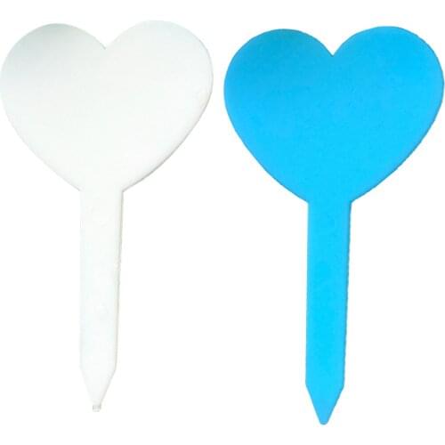 Plastic Plant Label 200pcs Heart Shape Plant Tag Reusable Plant Marker Outdoor Garden Sign For Potted Flowers Vegetables