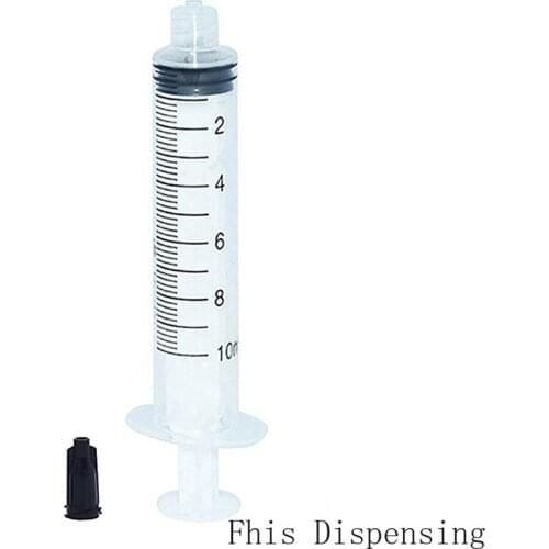 10cc Dispensing Syringe Applicator for Dispensing Pastes Tip Cap Pack of 5