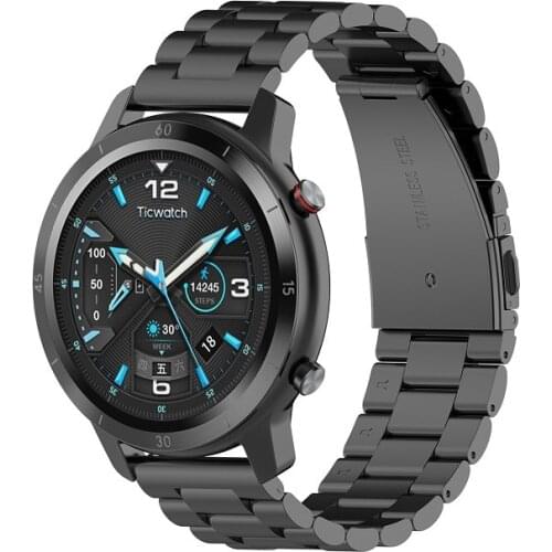 Stainless Steel Strap For TicWatch Pro 3/3 GPS Smart Watch Band Metal 22MM Bracelet Wrist Straps For TicWatch Pro 2020 Correa